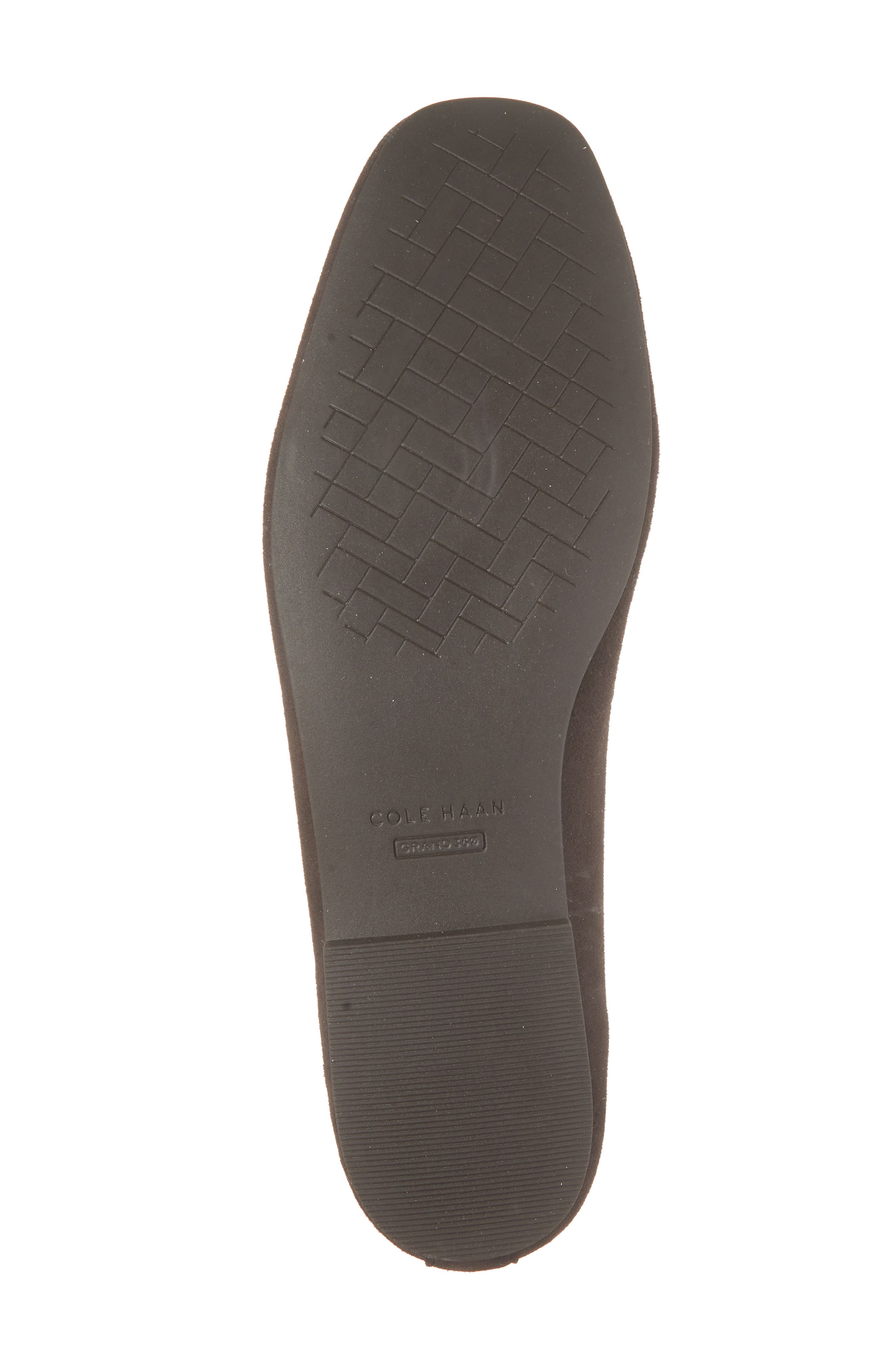 Yara Ballet Flat, Alternate, color, DARK CHOCOLATE SUEDE