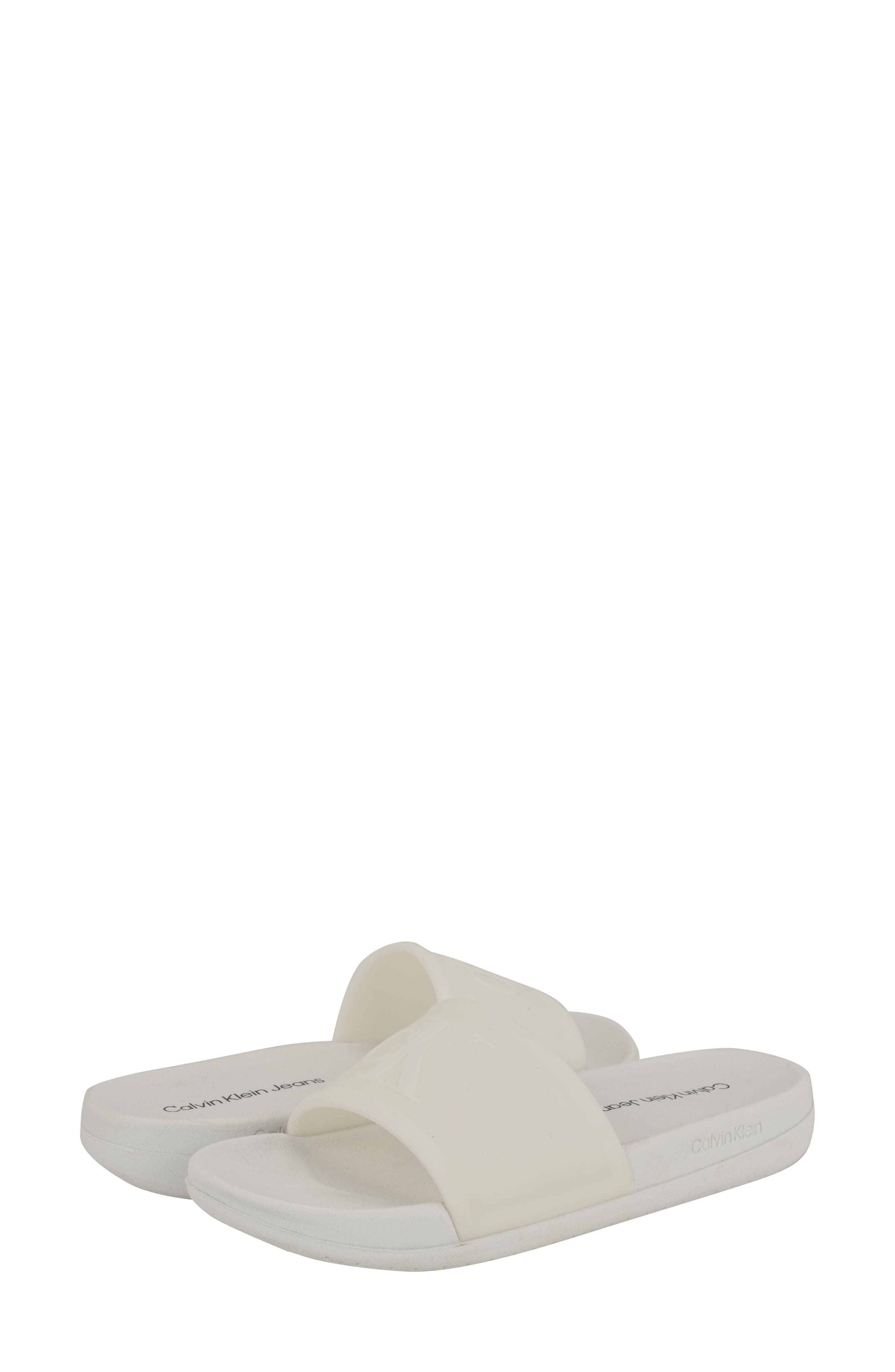 Calvin Klein Barli Slide Sandal, Alternate, color, Clear