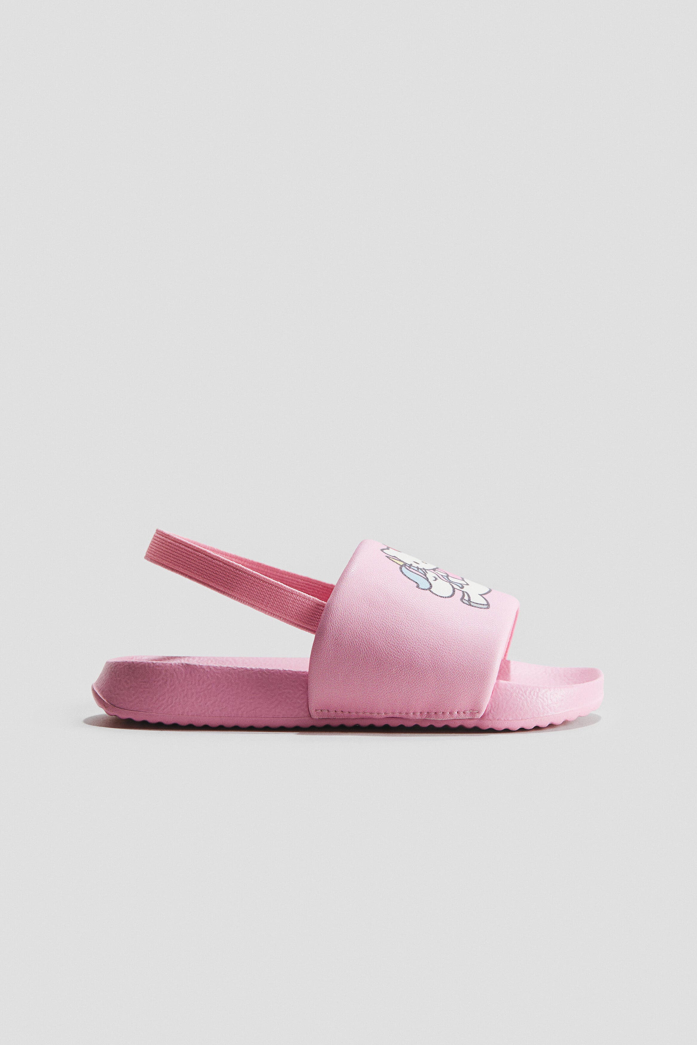 H&M Pool slide shoes, Alternate, color, Light Pink/Hello Kitty