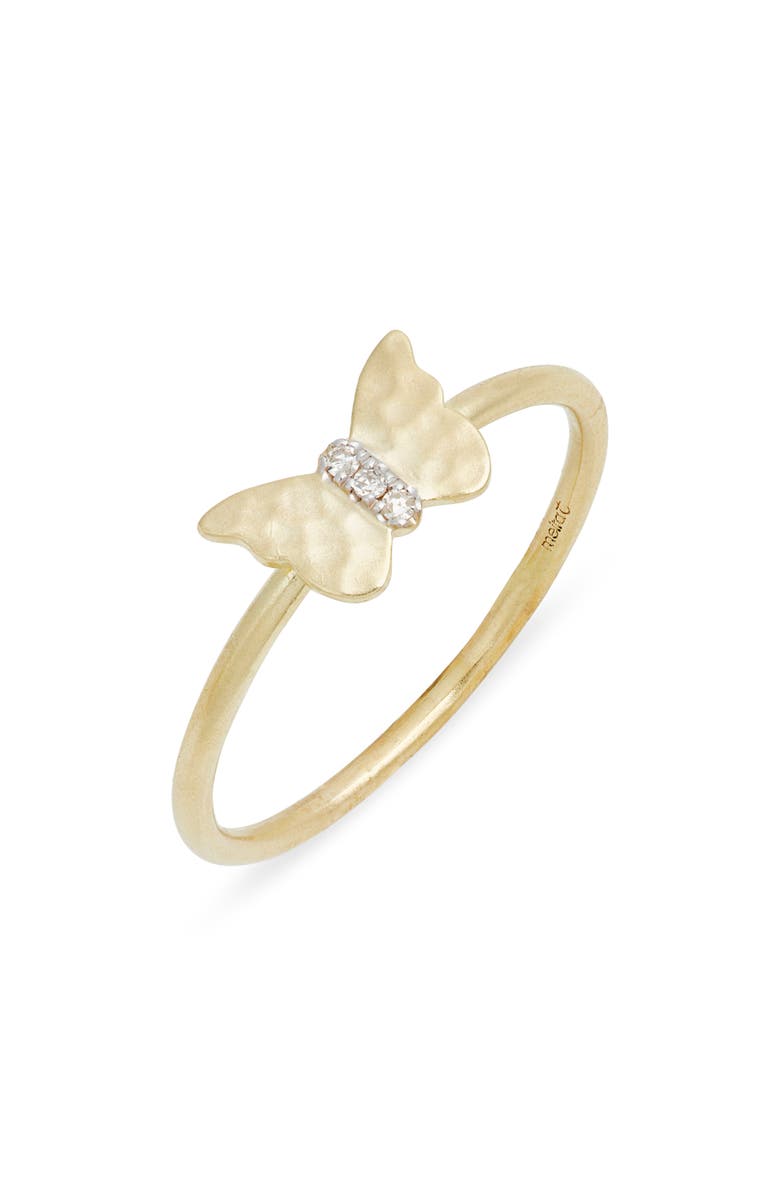Meira T Butterfly Diamond Ring, Main, color, Yellow