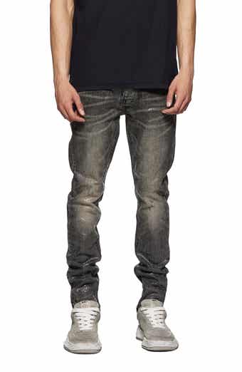 PURPLE BRAND Tiled Overlay Shimmery Skinny Jeans