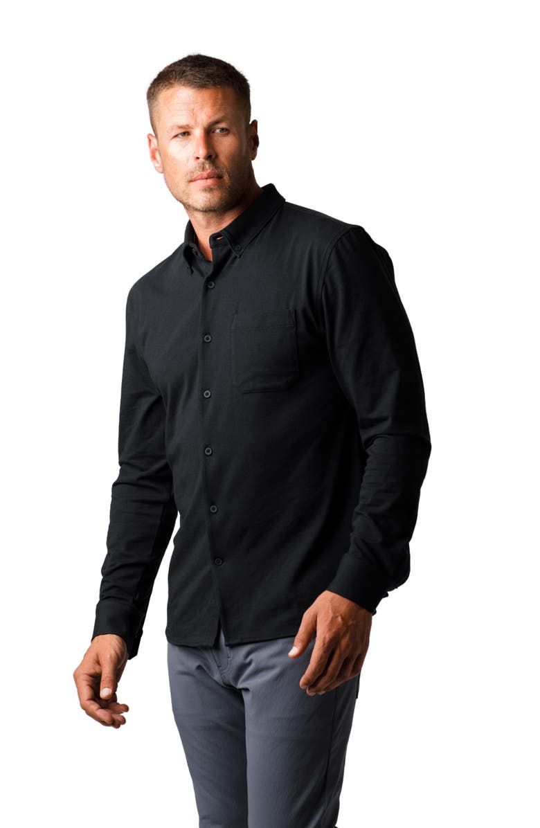 Western Rise X Performance Cotton Blend Button-Down Shirt, Alternate, color, 