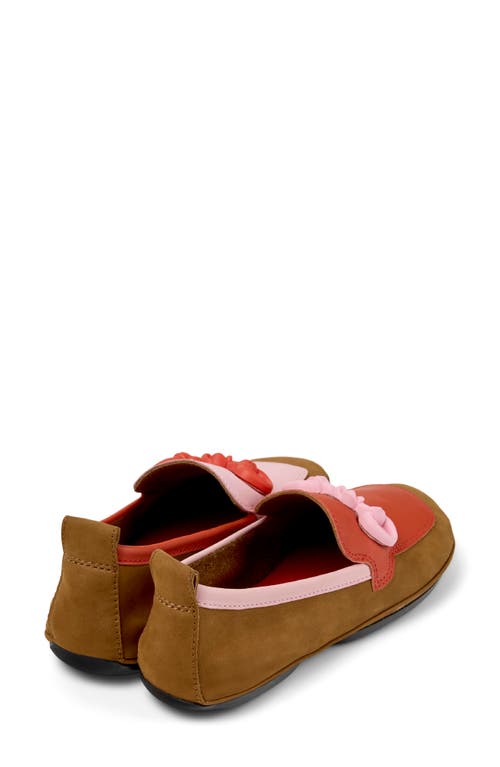 Camper Right Nina Twins Ballet Flats In Brown