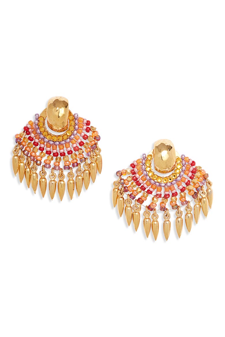 Cadaques Earrings, Main, color, MULTI PINK