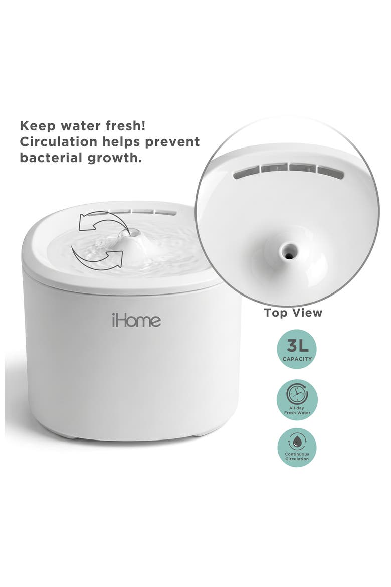 Pet Water Fountain, Alternate, color, CLEAR