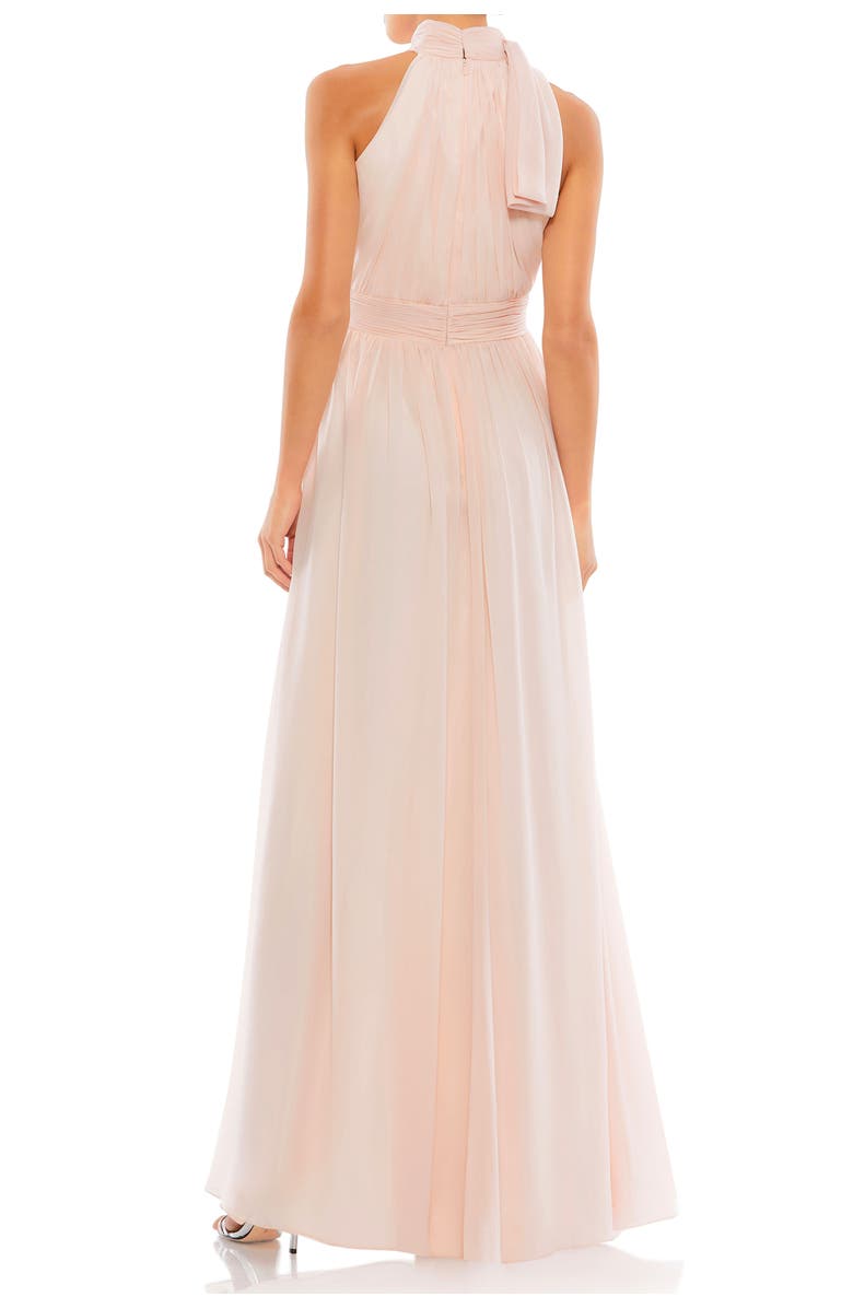 Mac Duggal Petite A Line Chiffon Halter Neck Evening Gown, Alternate, color, 