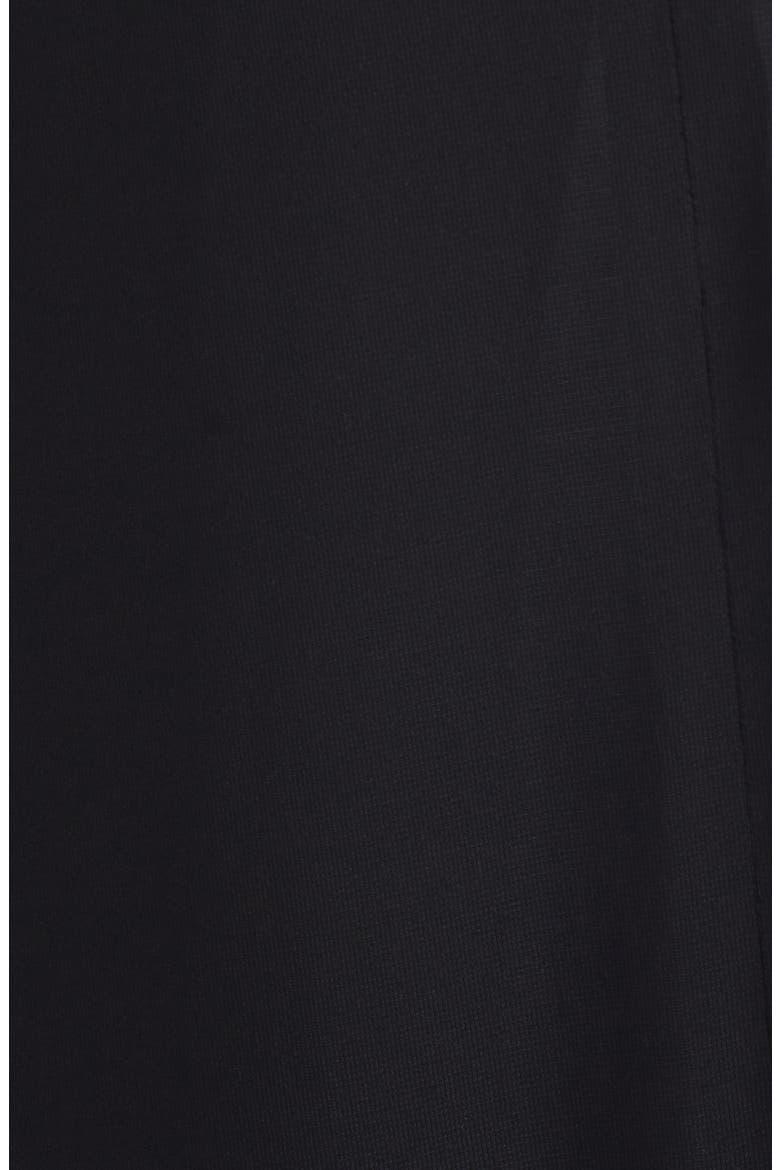 Side Ruched Jersey Maxi Dress, Alternate, color, SOLID BLACK
