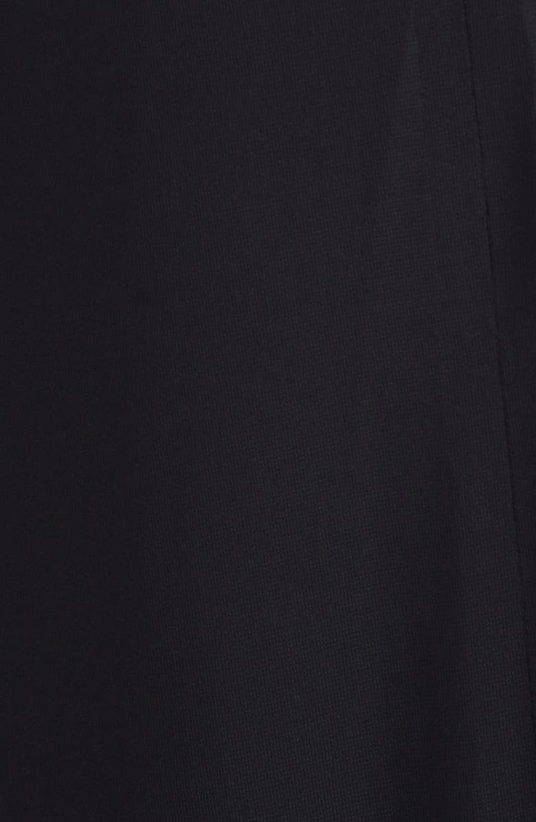 Emporio Armani Side Ruched Jersey Maxi Dress, Alternate, color, Solid Black