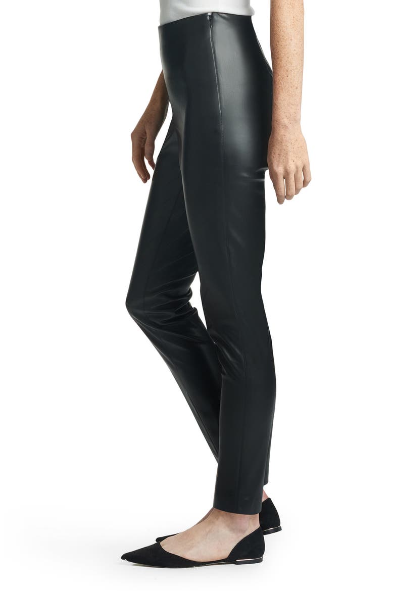 Sachin & Babi Meagan Faux Leather Pants, Alternate, color, BLACK