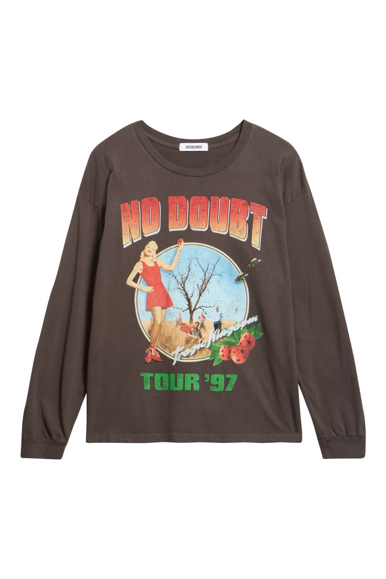 No Doubt Tragic Kingdom Graphic Tour T-Shirt, Alternate, color, WASHED BLACK