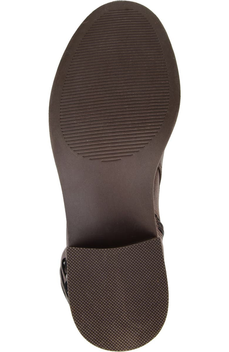 Journee Collection Carly Lace Back Tall Boot, Alternate, color, Brown