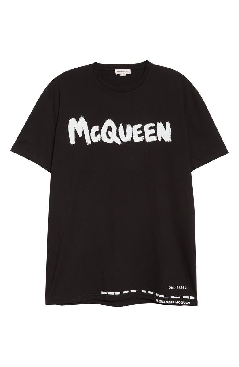 McQueen Men's Graffiti Logo Graphic Tee, Alternate, color,