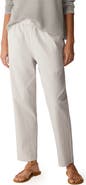 Eileen Fisher Tapered Seersucker Ankle Pants