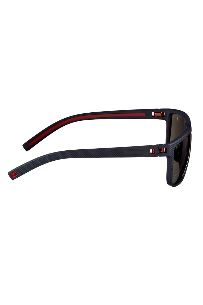 Barrett Polarized Sunglasses, Alternate, color, Blue/Silver
