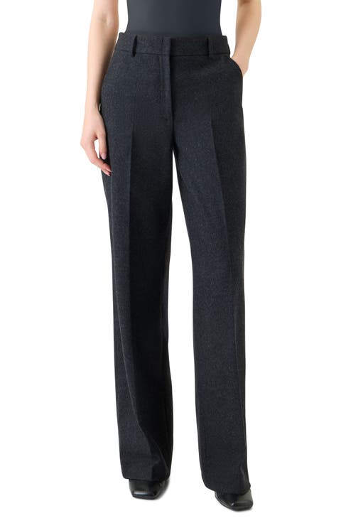 Chiaro Wool Blend Straight Leg Pants