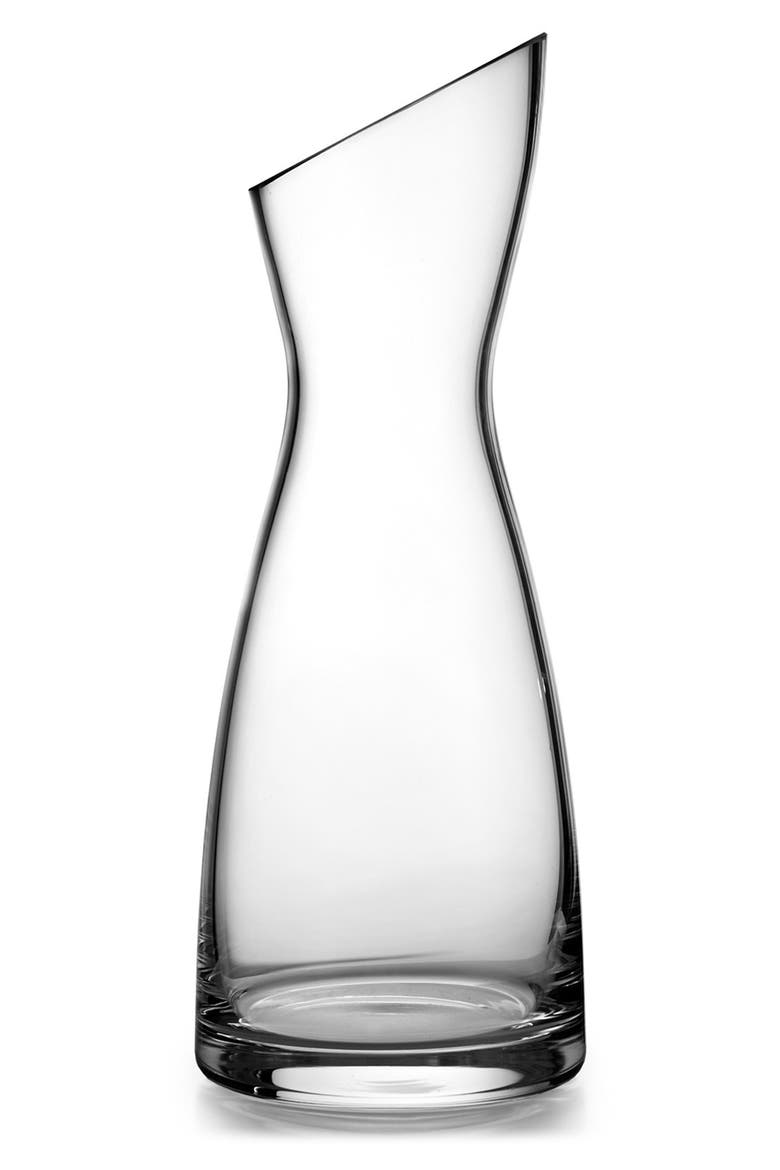 'Skye Collection' Glass Carafe, Main, color, CLEAR