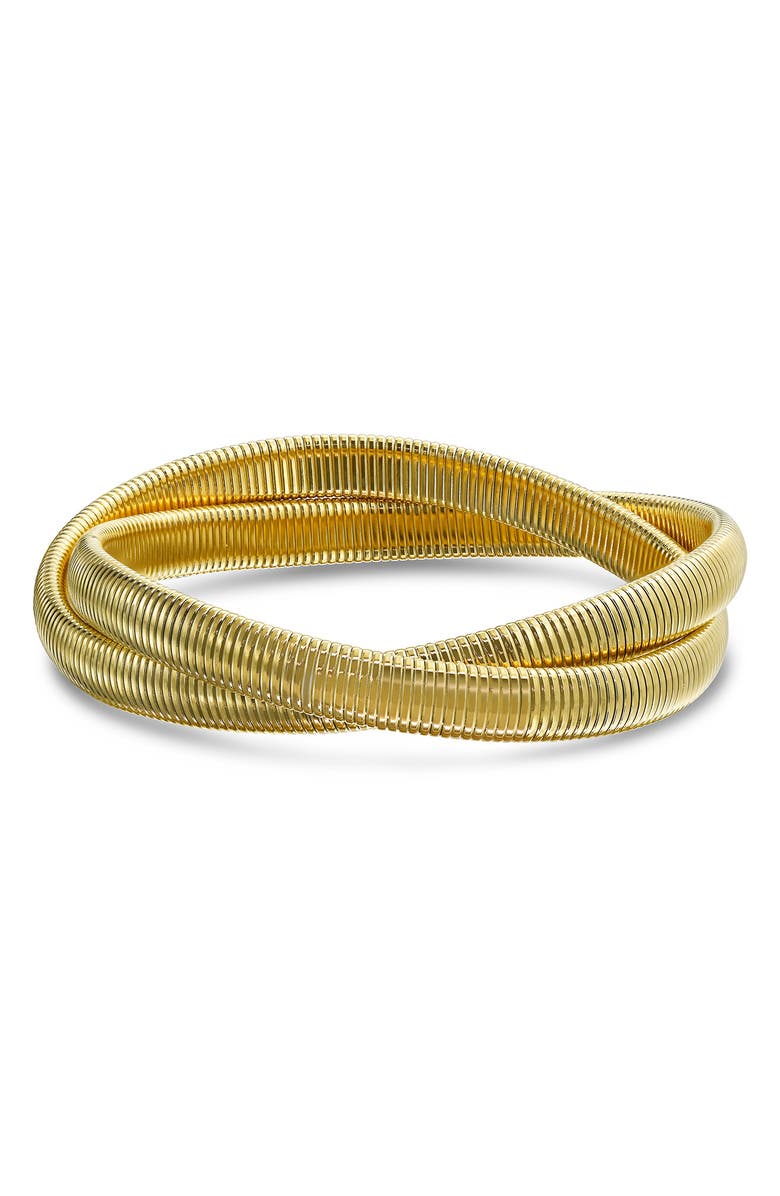 BLING JEWELRY Omega Cobra Bracelet, Main, color, Gold