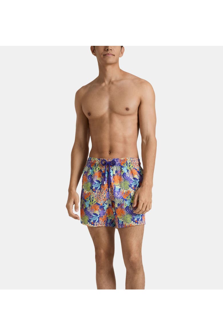 Stretch Short Swim Trunks, Main, color, Royal Sky