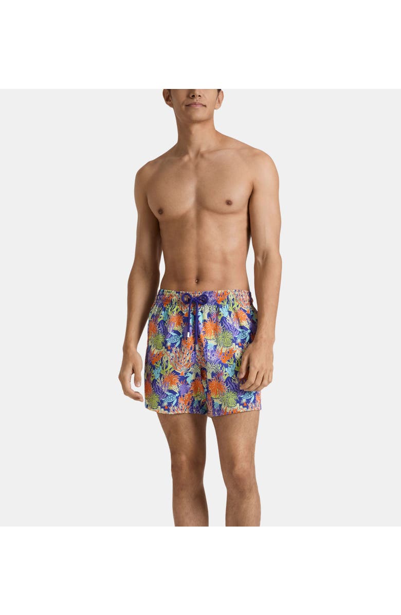 Vilebrequin Stretch Short Swim Trunks, Main, color, Royal Sky