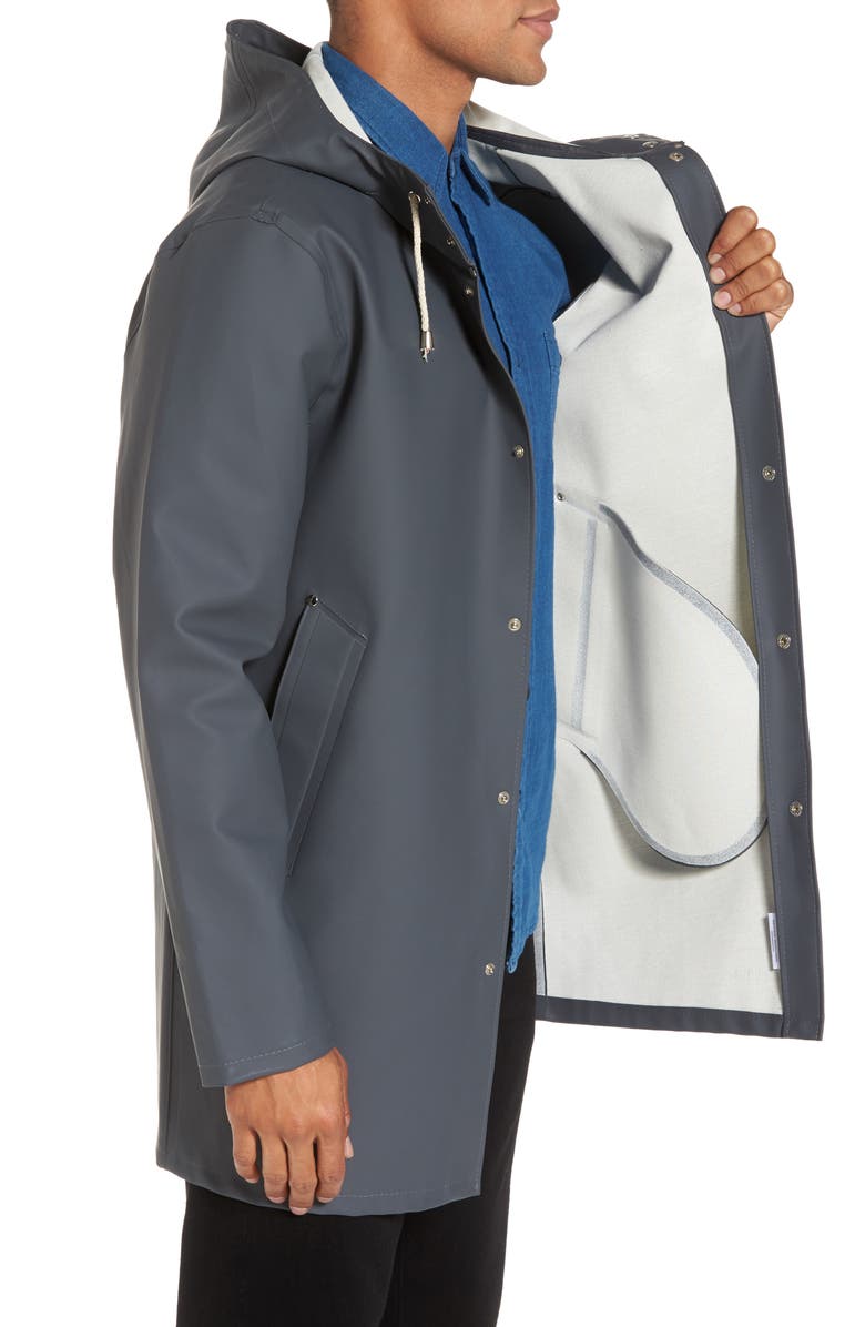 Stutterheim Stockholm Waterproof Hooded Raincoat, Alternate, color, 