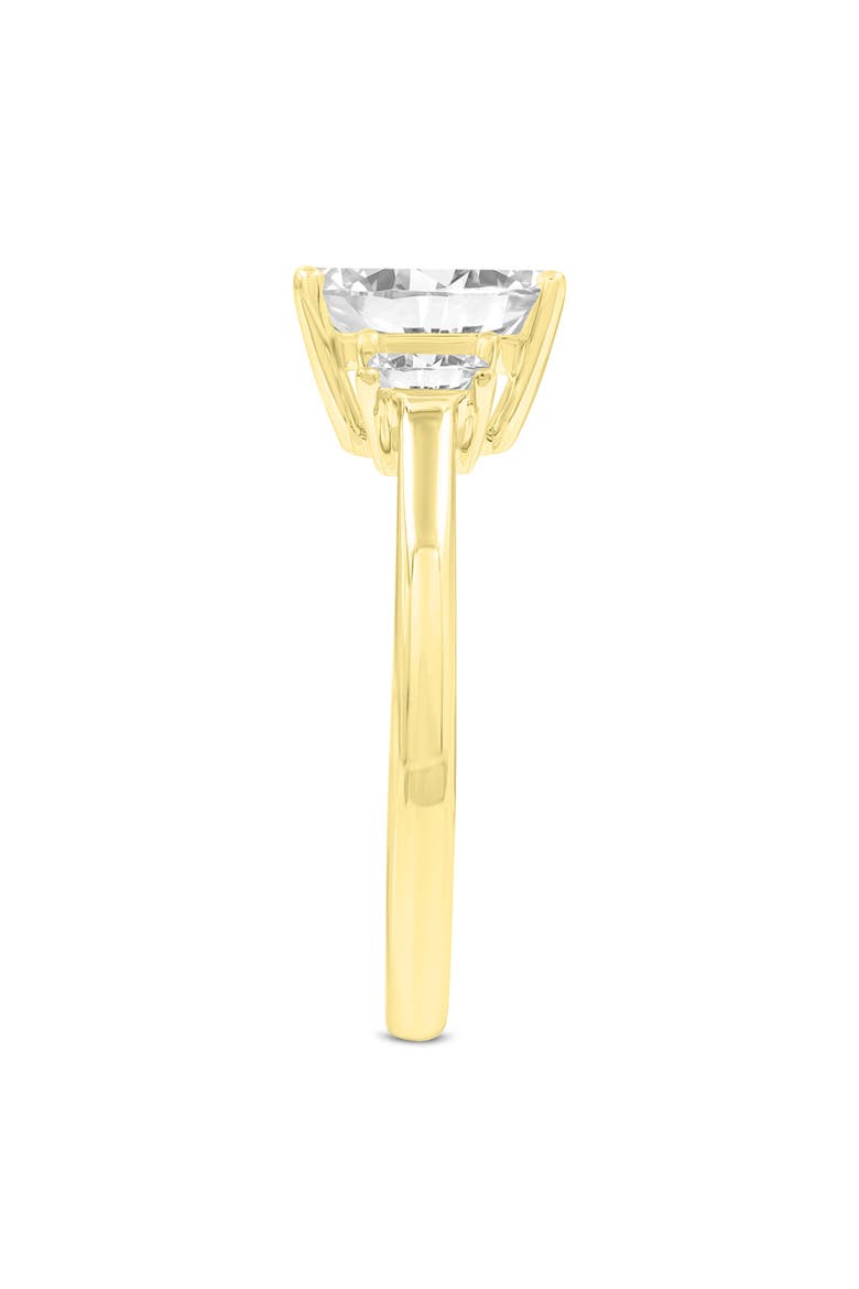 Seraphine 14K Yellow Gold Emerald Cut Lab Grown Diamond 3 Stone Engagement Ring - 1.75 ctw, Alternate, color, 14K Yellow Gold