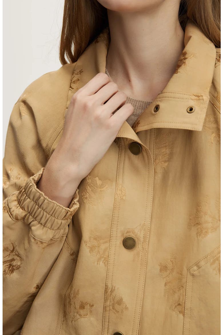 Ainsworth Floral Jacquard Jacket, Alternate, color, SAND