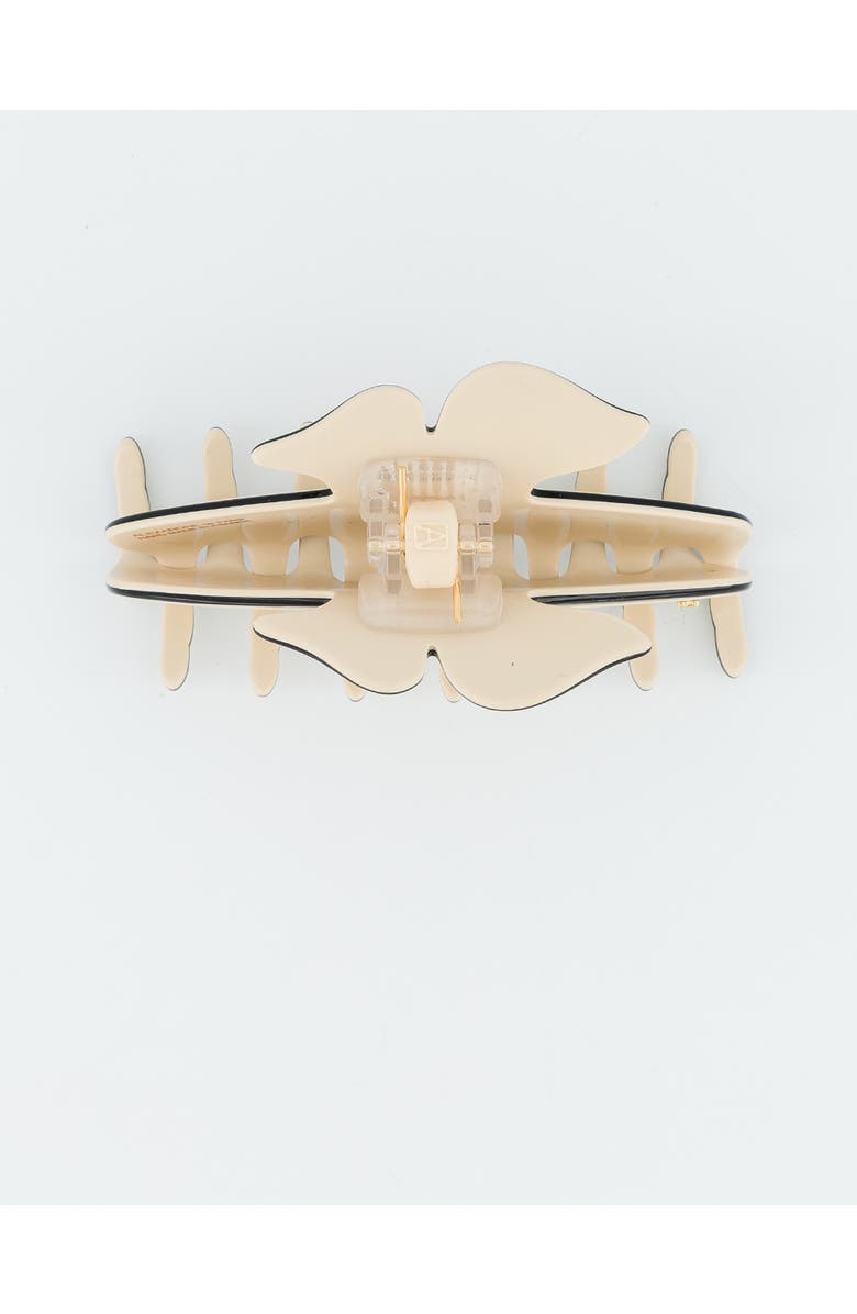 Alexandre de Paris Olympiades Medium Acetate Hair Clip, Alternate, color, Beige