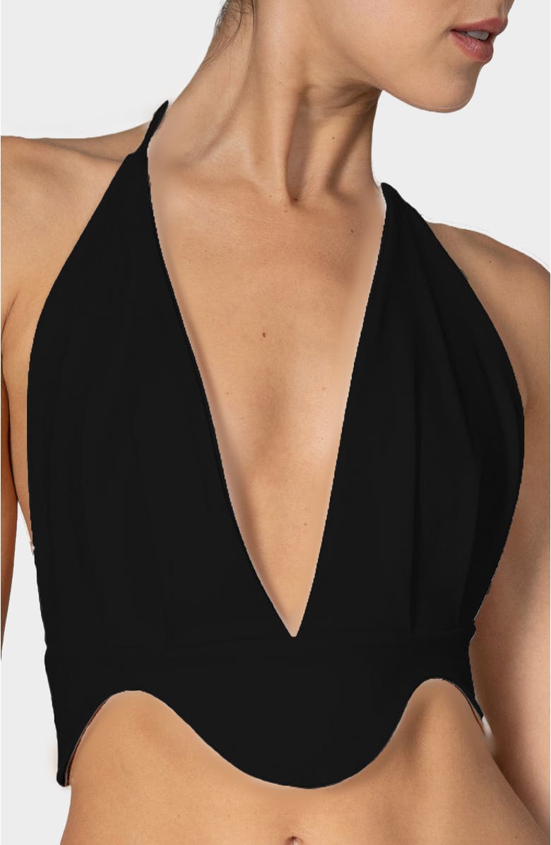 Port De Bras Avila Top, Main, color, Black