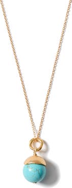 Chan Luu Semiprecious Stone Bell Pendant Necklace