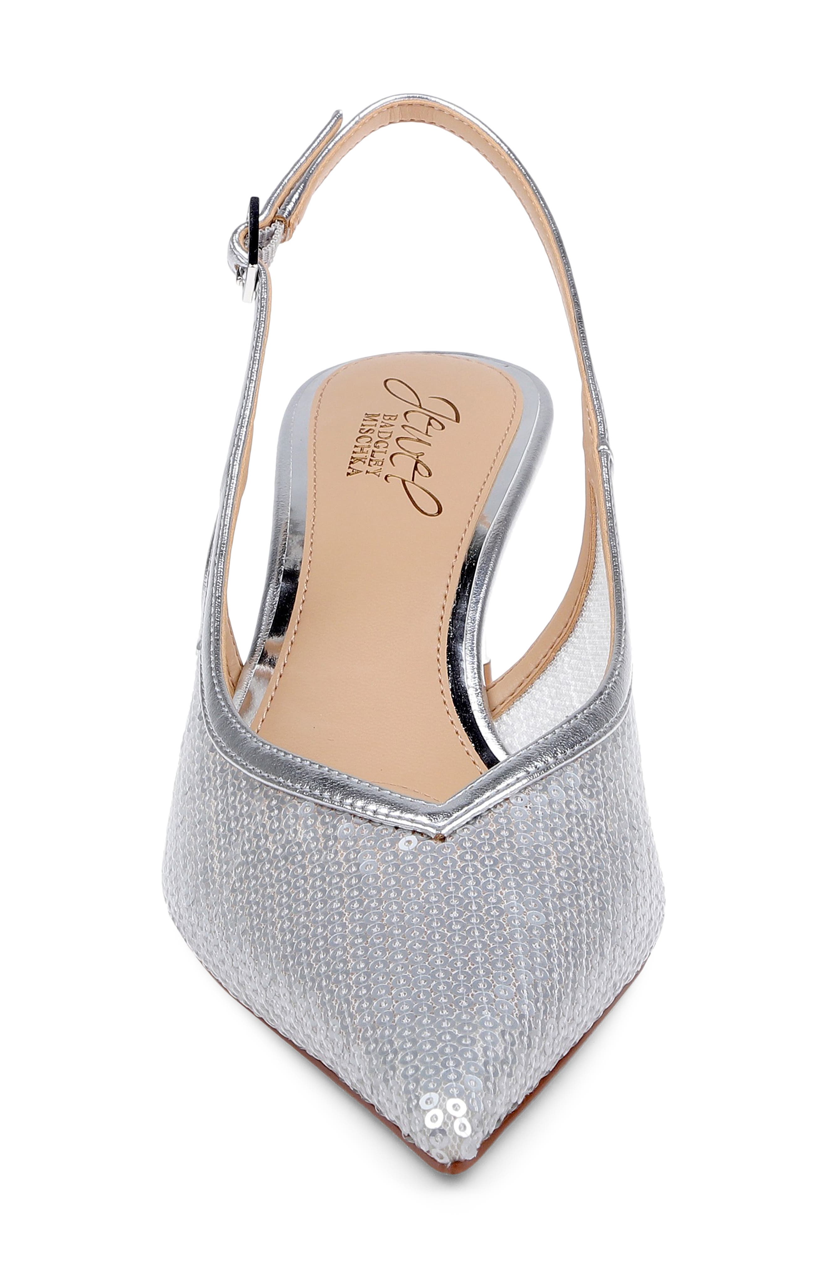 Zabelle Slingback Pump, Alternate, color, SILVER METALLIC