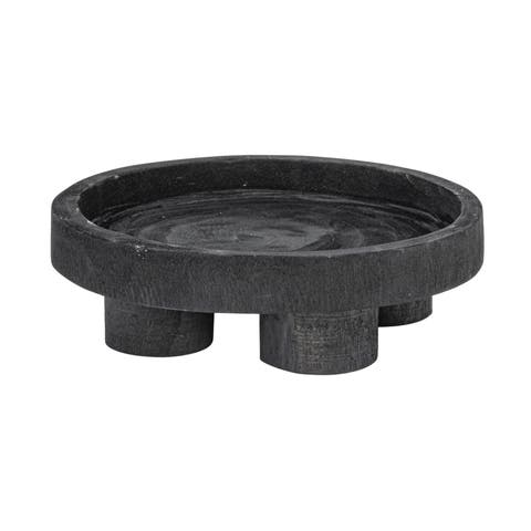 Paulownia Wood Pedestal Tray