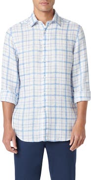 Bugatchi Julian OoohCotton® Linen Button-Up Shirt