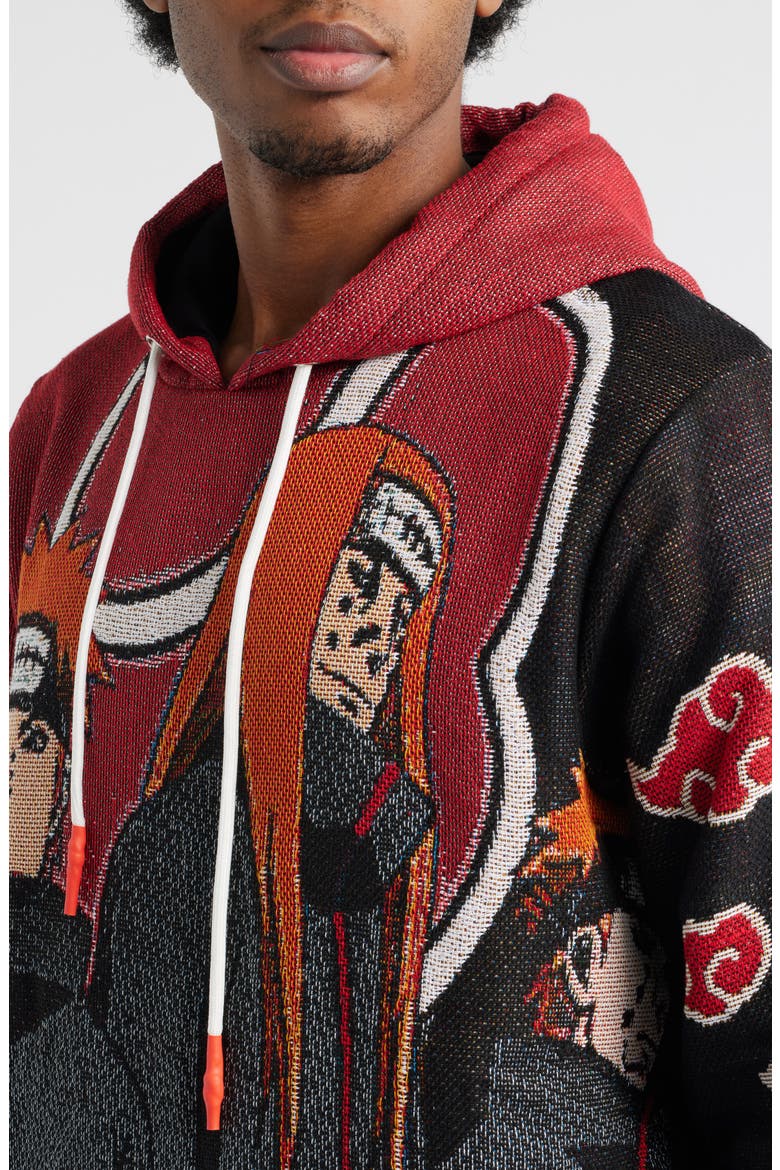 Pain Six Paths Jacquard Hoodie, Alternate, color, RED