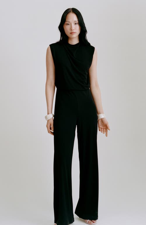 Mango Gathered Waist Jumpsuit