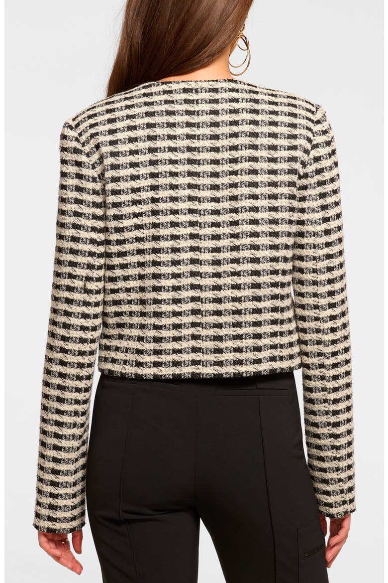 Thomas Metallic Check Jacket, Alternate, color, BLACK GINGHAM