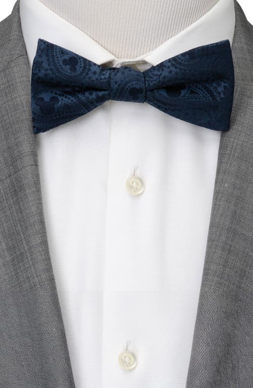 Cufflinks, Inc . Mickey Mouse Paisley Silk Bow Tie In Blue