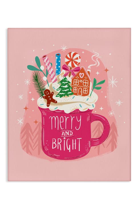 Christmas Cocoa Dessert Canvas Wall Art