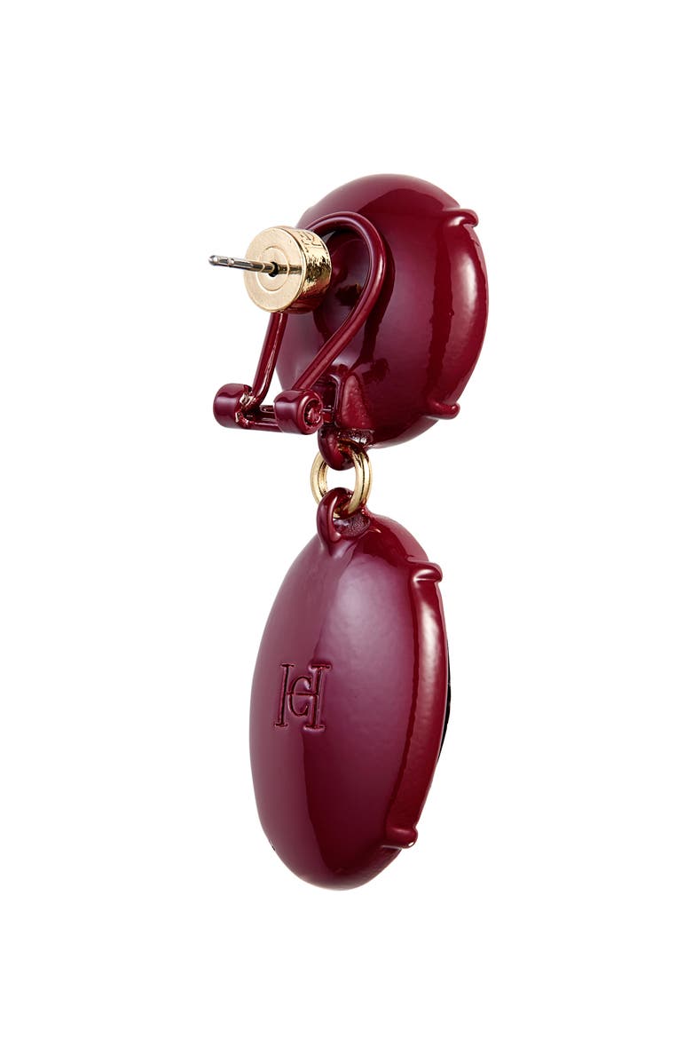 Carolina Herrera Tonal Crystal Drop Earrings, Alternate, color, 