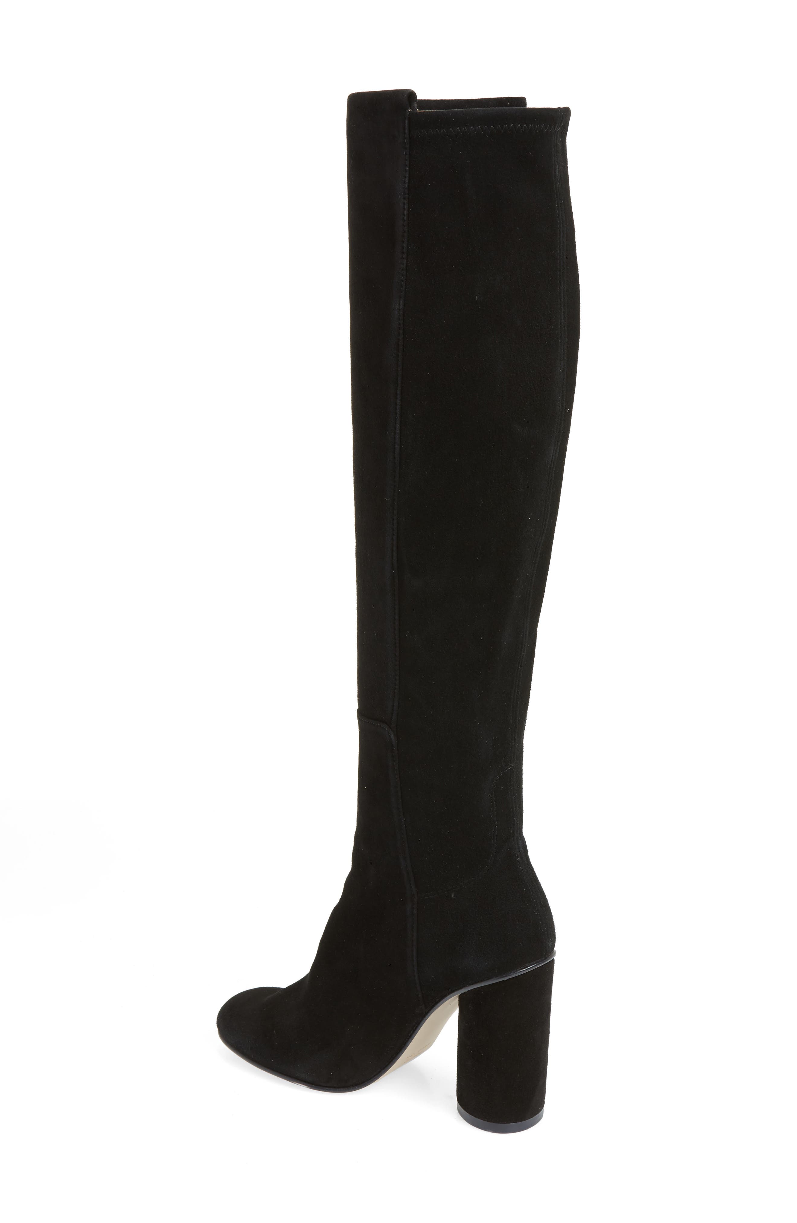 Eloise Over the Knee Boot, Alternate, color, BLACK SUEDE