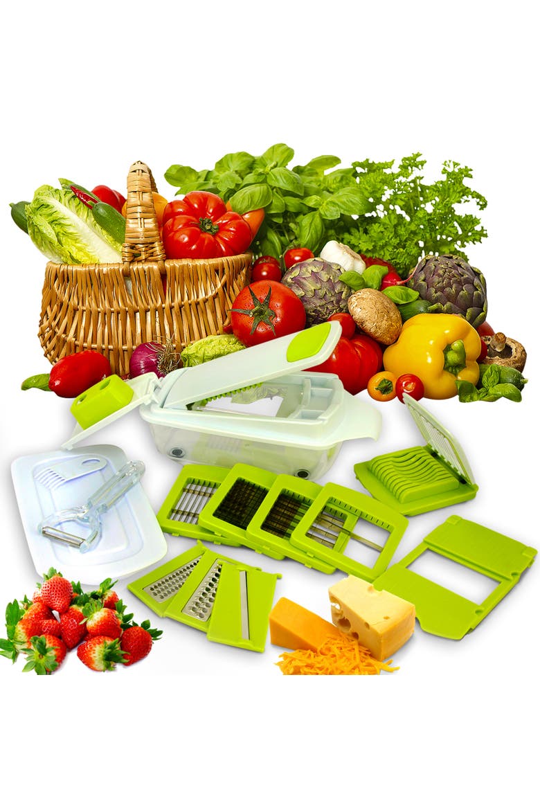 8-in-1 Multi-Use Slicer Dicer, Alternate, color, Green