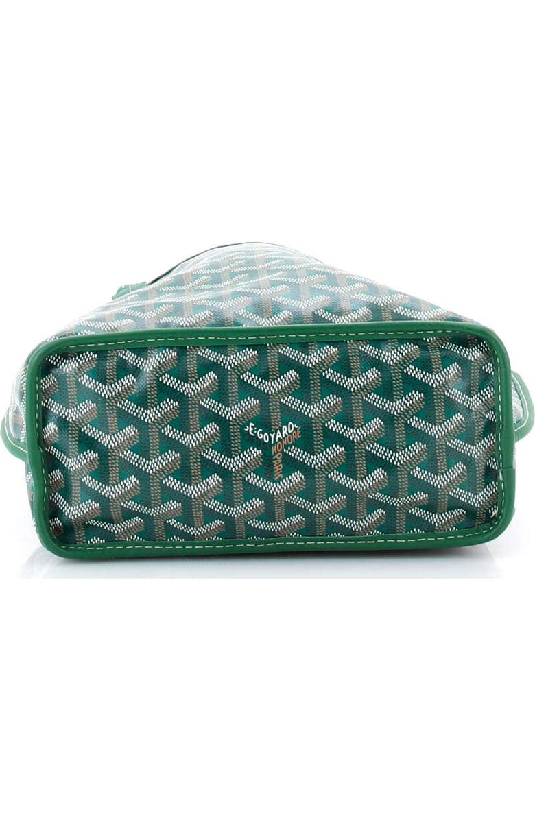 Pre-Owned Goyard Anjou Reversible Tote Coated Canvas Mini, Alternate, color, Green