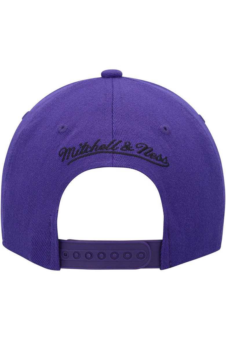 Men's Mitchell & Ness Purple/Black Sacramento Kings MVP Team Two-Tone 2.0 Stretch-Snapback Hat, Alternate, color, Purple