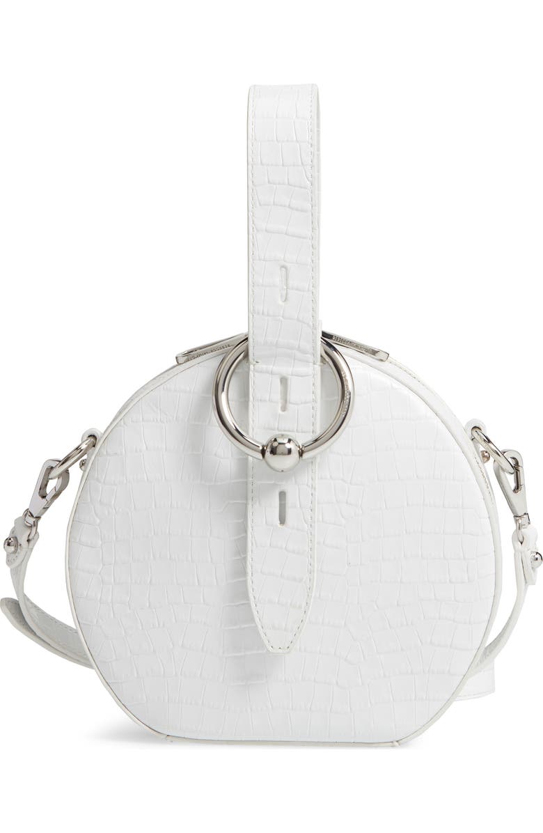 Rebecca Minkoff Kate Embossed Leather Circle Bag, Main, color,