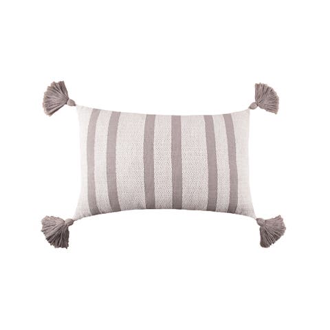 Joey Striped Cotton Accent Pillow