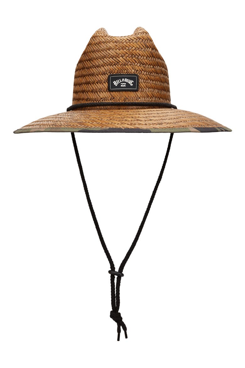 Tides Camo Print Straw Hat, Main, color, CAMO