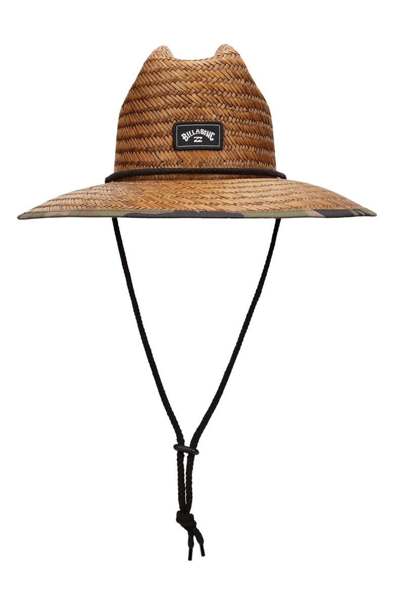 Billabong Tides Camo Print Straw Hat, Main, color, 