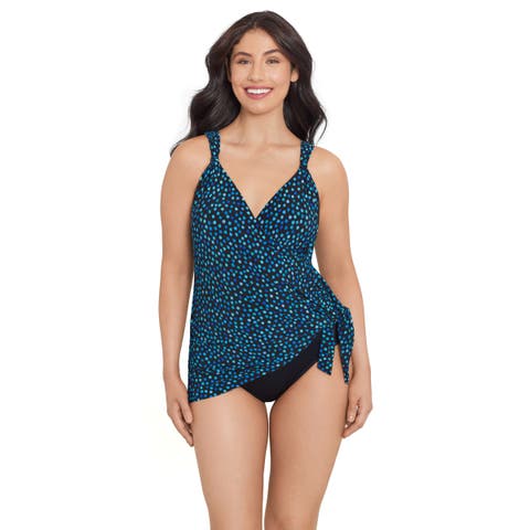 Diana Surplice Side-Tie Coverage Swimdress