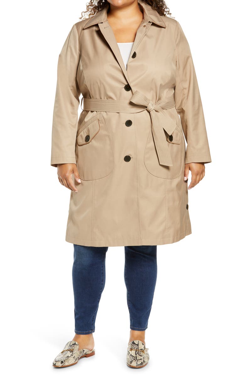 Sam Edelman Water Repellent Trench Coat, Main, color,
