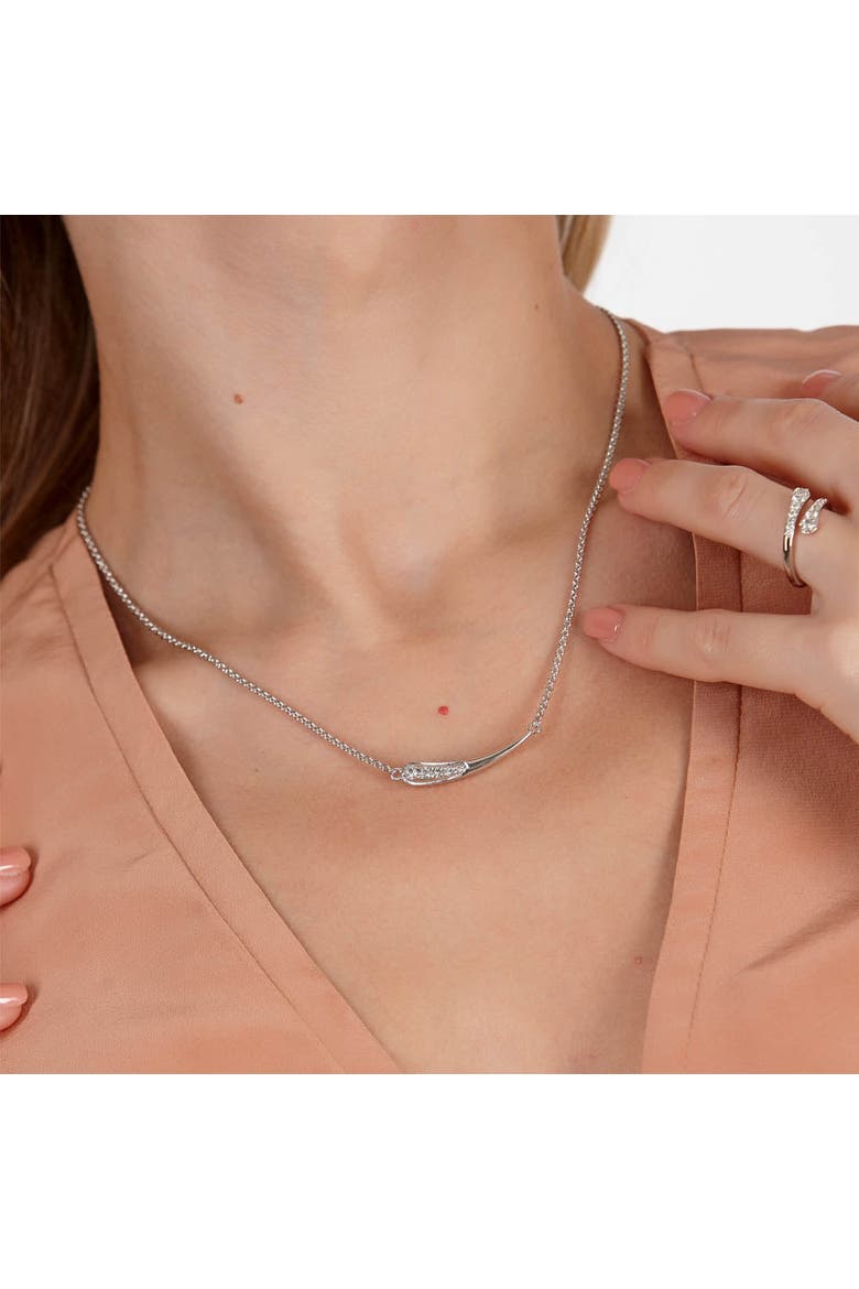 Skinny Drip Pendant, Alternate, color, Sterling Silver