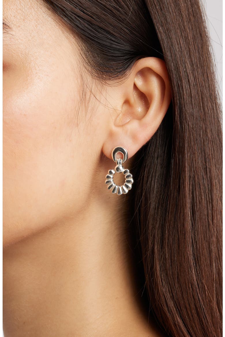 Railay Drop Earrings, Alternate, color, SILVER